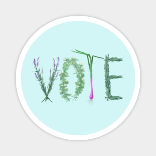 Vote (Herb Garden) Magnet